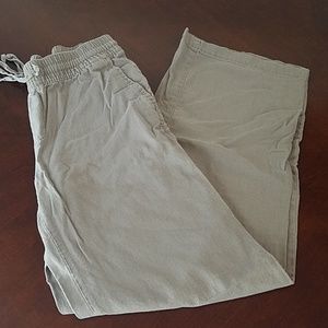 Gray linen pants